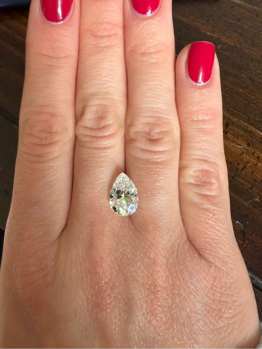 Pear Cut Moissanite Loose Stone